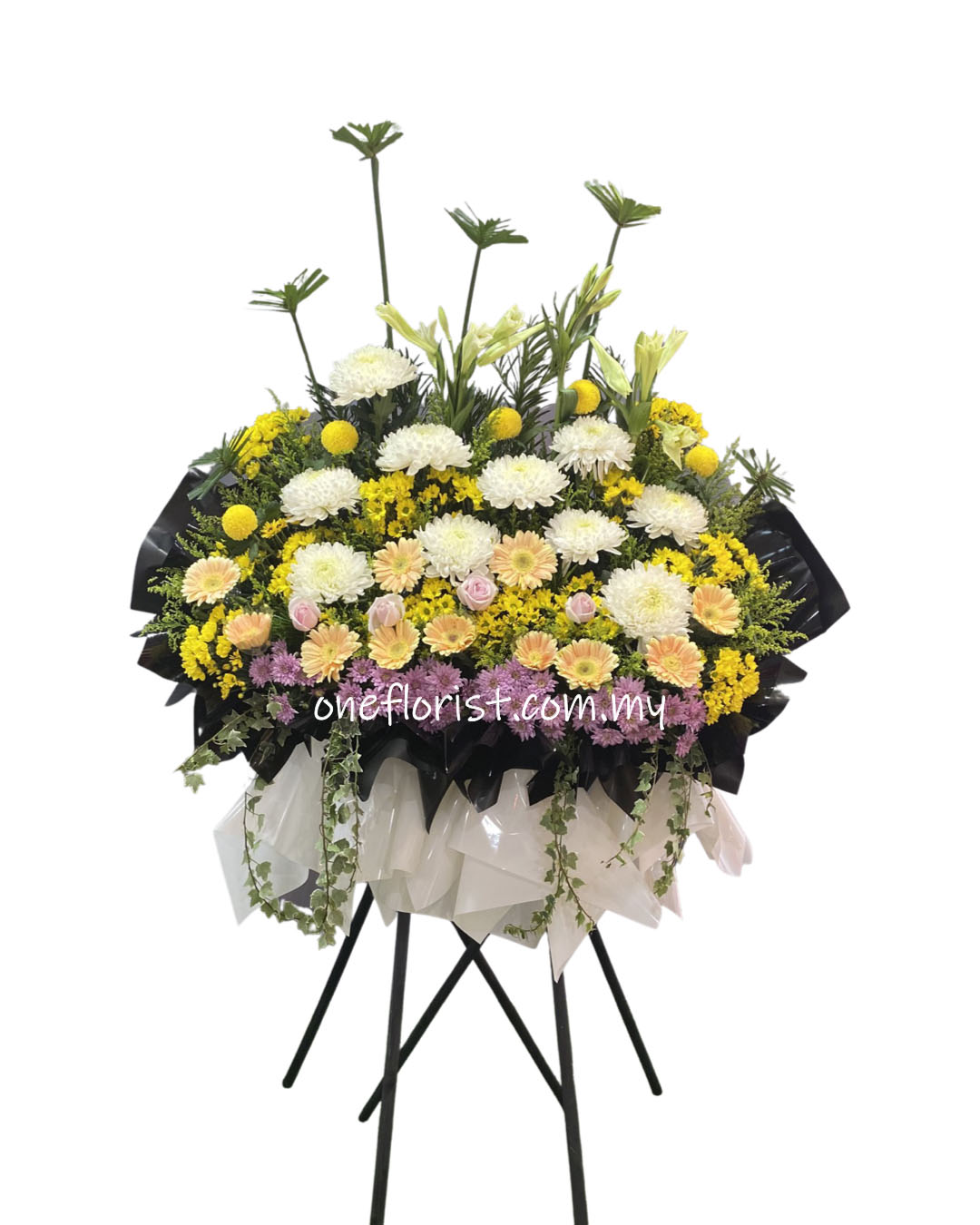 Condolence Flower wood Stand 