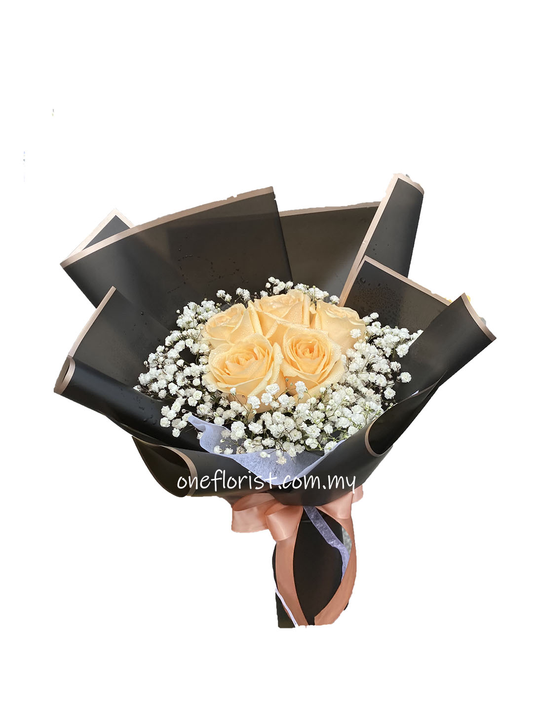 Champagne 5 Rose Bouquet