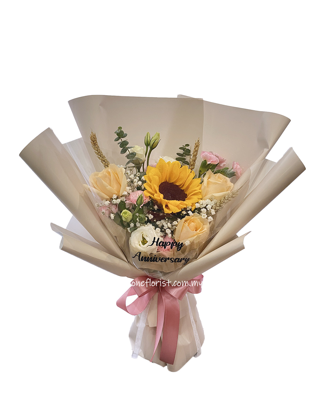Sunflower mix champagne rose