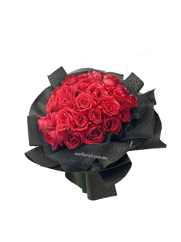 29 red roses bouquet
