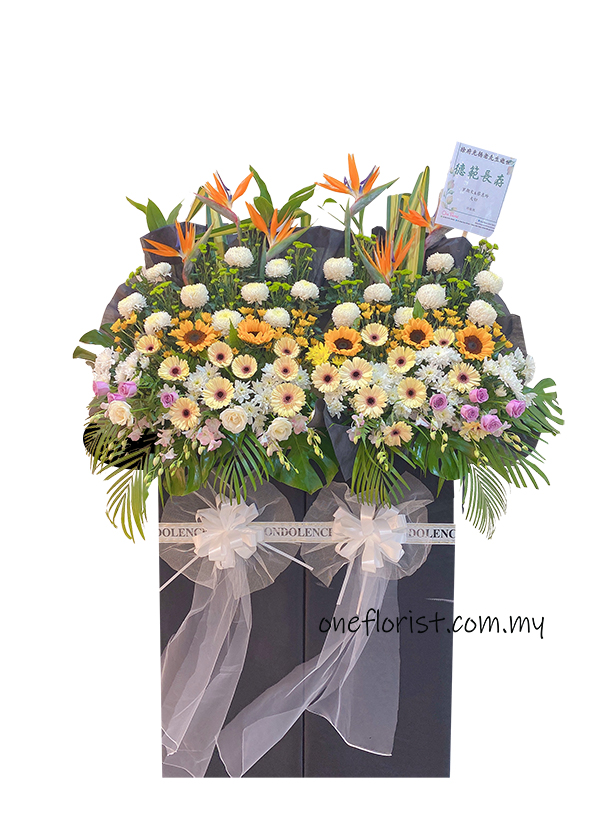 Funeral flower mix colour