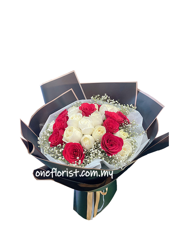 13 red rose 14 white rose 