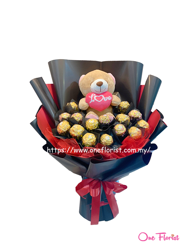 Rocher chocolate with bear