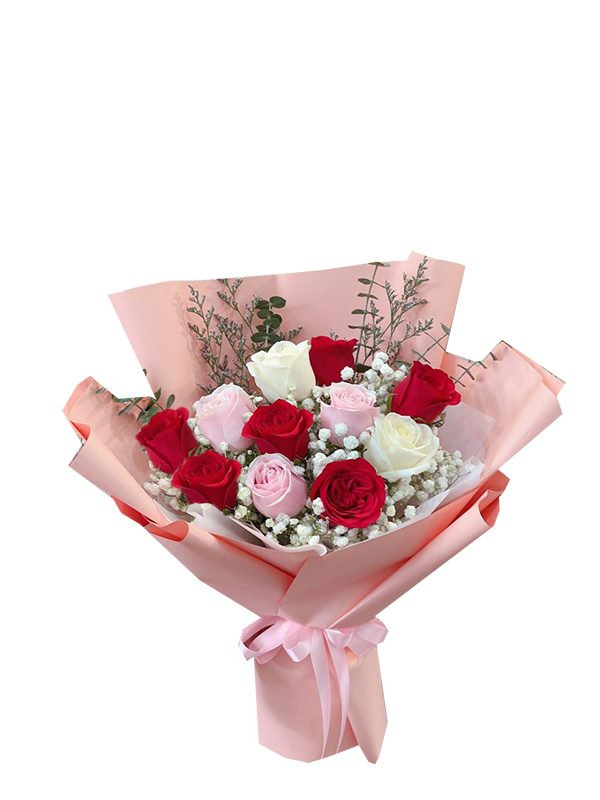 Valentine Flower mix colour rose